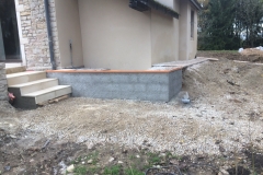 Aménagement de cour et escalier