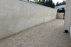 mur fini et enduit